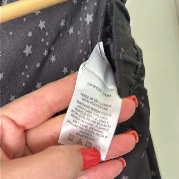 UpWest Black Starry Pajama Pants - Picture 4 of 4